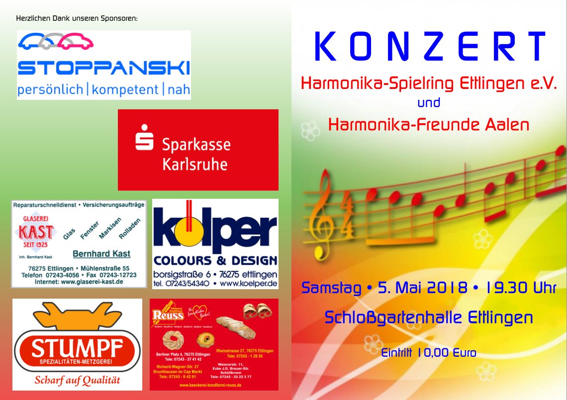 Konzertprogramm 2018